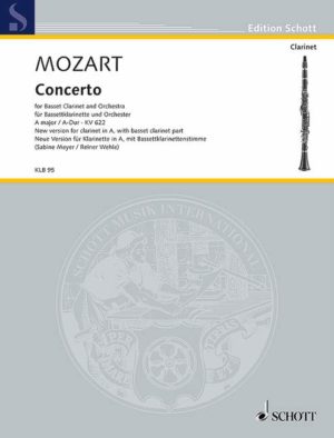 Konzert in A-Dur KV 622 para clarinete en La o clarinete. Wolfgang Amadeus Mozart
