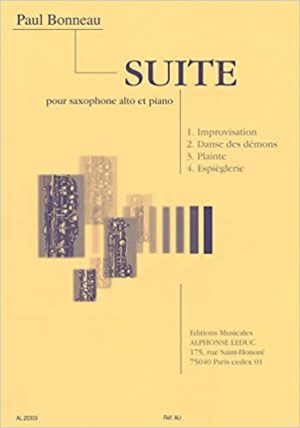 Suite (1944) para saxofón alto y piano. Paul Bonneau