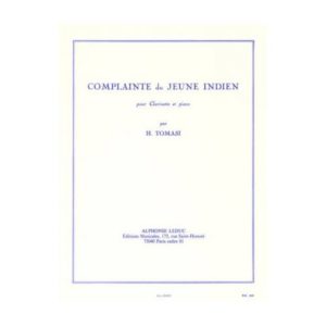 Complainte du Jeune Indien (1949) para clarinete y piano. Henri Tomasi