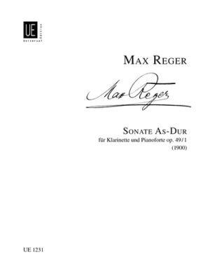Sonate in As-Dur op.49 No.1 (1900) para clarinete y piano. Max Reger