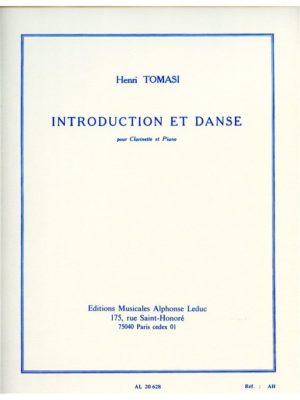 Introduction et Danse (1949) para clarinete y piano. Henri Tomasi