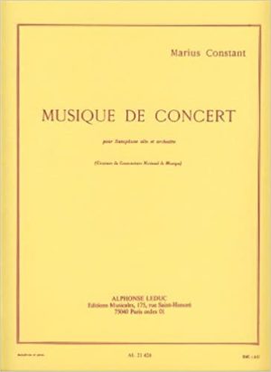 Musique de Concert (1954). Marius Constant