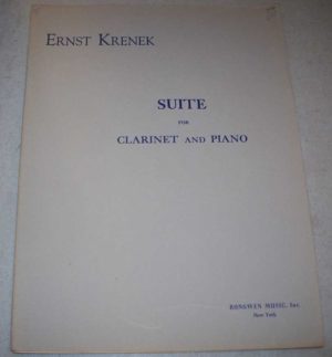 Suite (1955) para clarinete y piano. Ernst Krenek