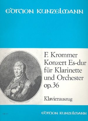 Konzert in Es-Dur op.36 para clarinete y piano. Franz Krommer