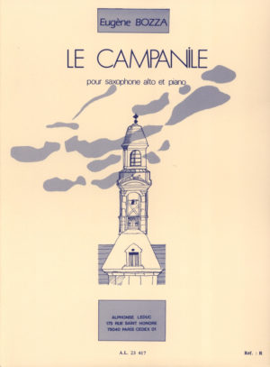 Le Campanile (1964) para saxofón alto y piano. Eugene Bozza
