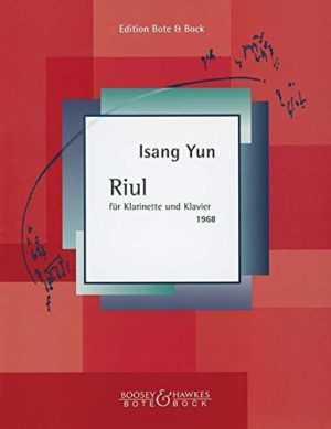 Riul (1968) para clarinete y piano. Isang Yun