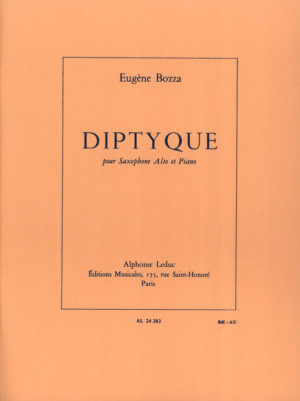 Diptyque (1970) para saxofón alto y piano. Eugene Bozza
