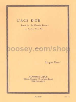 L'Age d'Or (1956). Auszug aus 'Le Chevalier Errant' para saxofón alto. Jacques Ibert