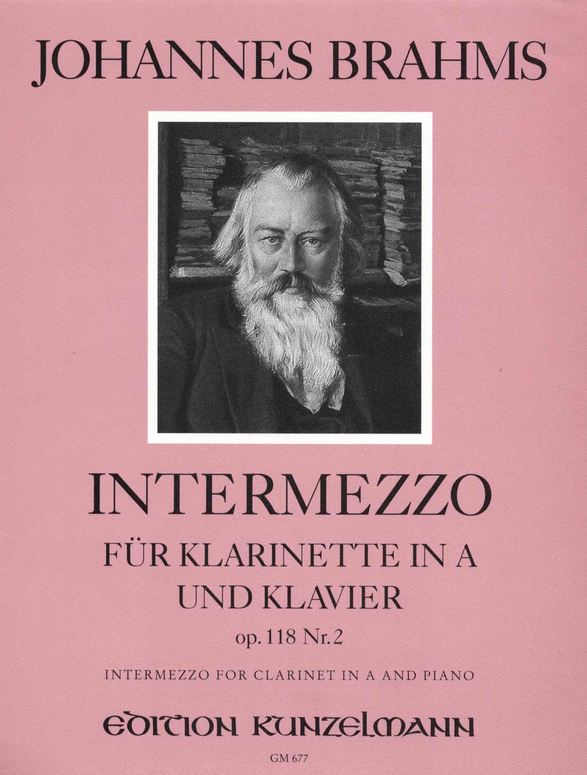 Intermezzo op.118 No.2 para clarinete y piano. Johannes Brahms