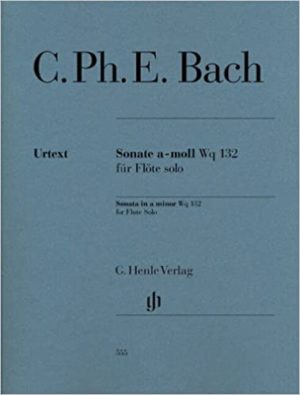Sonate in a-moll Wp 132 para flauta solo. Carl Philipp Emanuel Bach