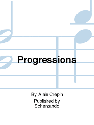 Progressions (2004) para saxofón alto y piano. Alain Crepin