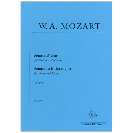 Sonate in B-Dur KV 454. Wolfgang Amadeus Mozart