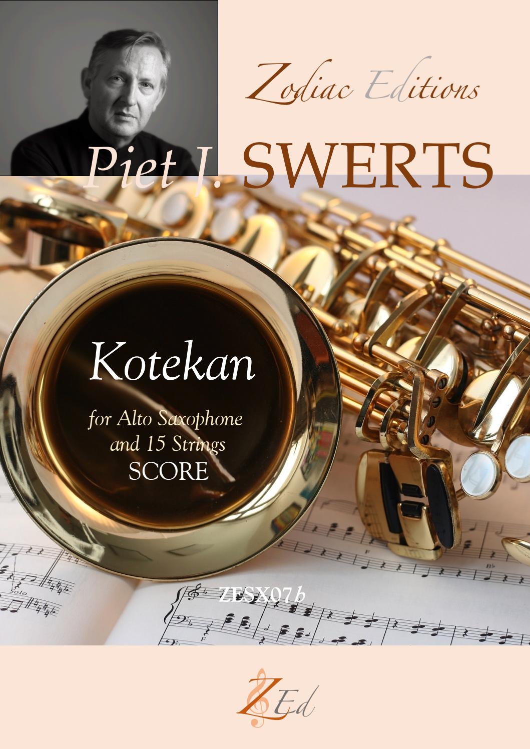 Kotekan (2006) para saxofón alto y cuerdas. Piet Jozef Swerts