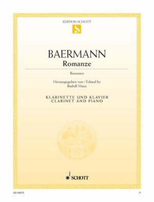 Romanze para clarinete y piano. Carl Baermann