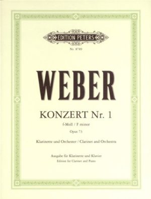 Konzert No.1 in f-moll op.73 para clarinete y piano. Carl Maria von Weber