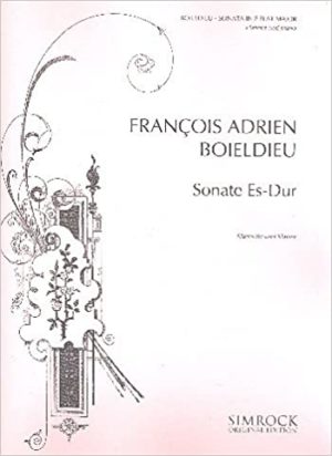 Deuxieme Sonate in Es-Dur para clarinete y piano. Francois Devienne