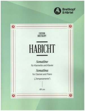 Sonatine (1969) para clarinete y piano. Günter Habicht