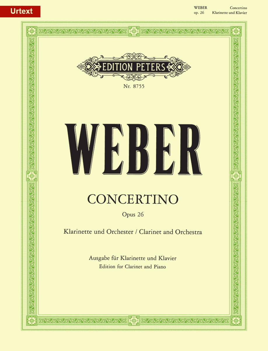 Concertino in Es-Dur op.26 para clarinete y piano. Carl Maria von Weber