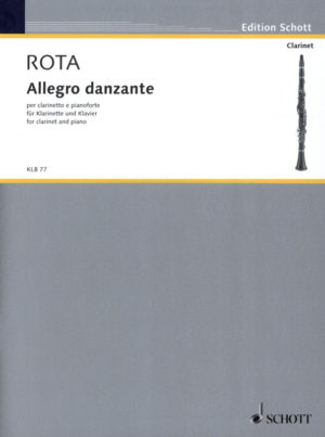 Allegro danzante (1977) para clarinete y piano. Nino Rota