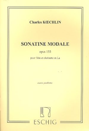 Sonatine Modale op.155 para flauta y clarinete en A. Charles Koechlin