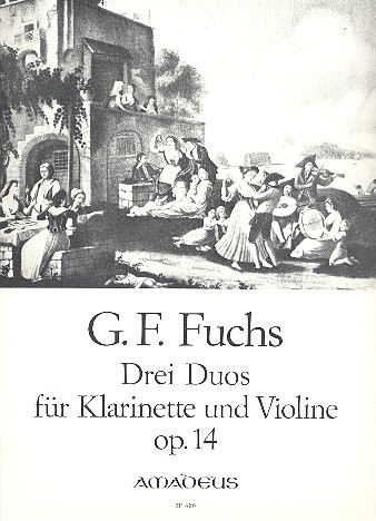 Drei Duos op.14 para clarinete y violín. Georg Friedrich Fuchs