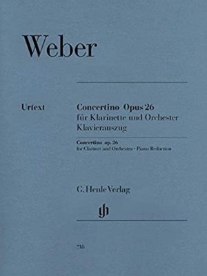 Concertino op.26 para clarinete solo. Carl Maria von Weber