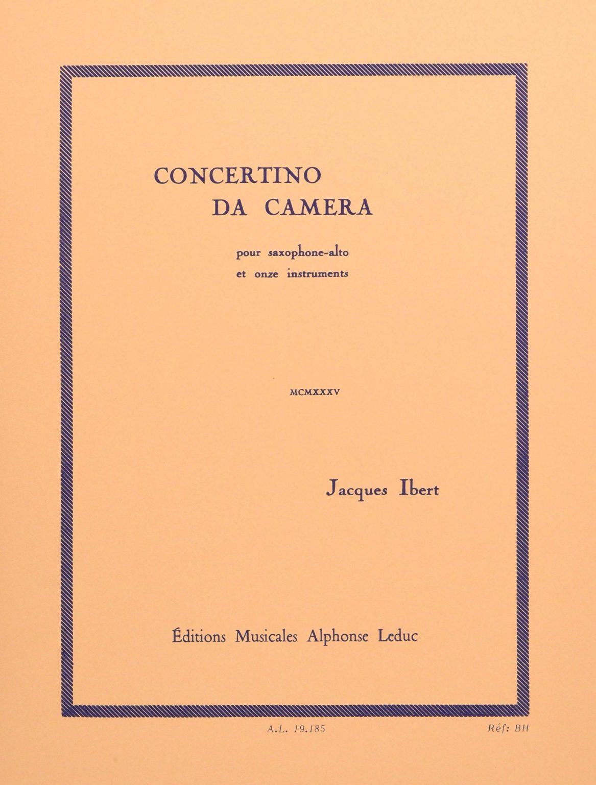 Concertino da Camera. Jacques Ibert