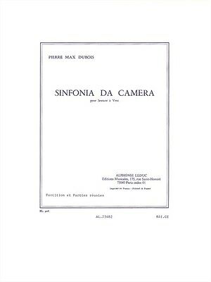 Sinfonia da Camera (1965) para saxofón. Pierre Max Dubois