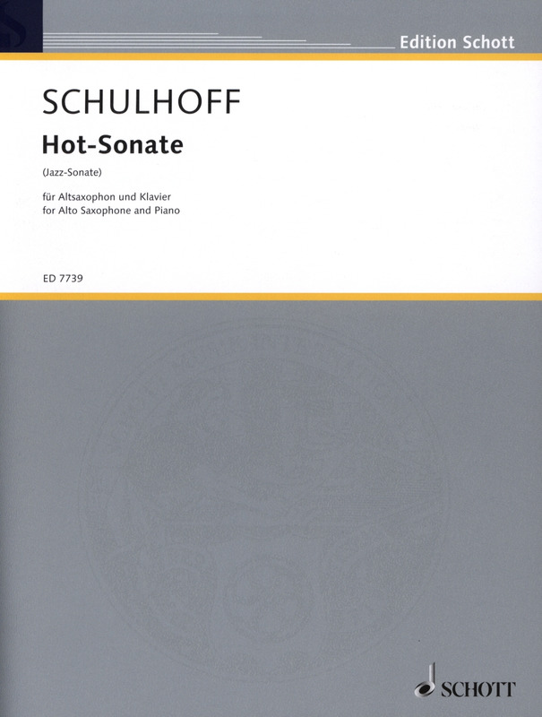 Hot Sonate op.70 (1930) - Jazz Sonate para saxofón alto y piano. Erwin Schulhoff
