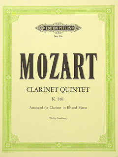 Klarinetten-Quintett KV 581 para clarinete en Sib y piano. Wolfgang Amadeus Mozart