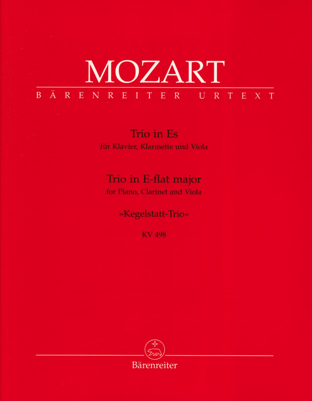 Trio in Es-Dur KV 498. Wolfgang Amadeus Mozart