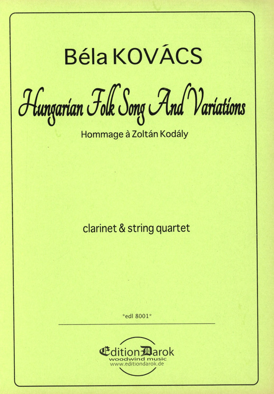 Hungarian Folk Song and Variations. Bela Kovacs