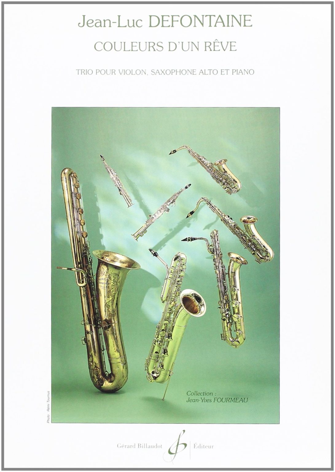 Couleurs d'un Reve (2000) para violín, saxofón alto y piano. Jean-Luc Defontaine