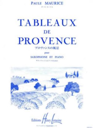 Tableaux de Provence, Suite (1948/55) para saxo alto. Paul Maurice