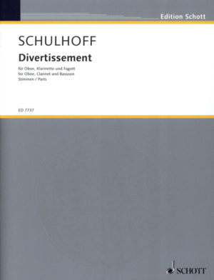 Divertissement (1927) para oboe, clarinete, fagot. Erwin Schulhoff