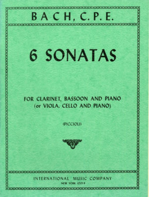6 Sonaten. Carl Philipp Emanuel Bach