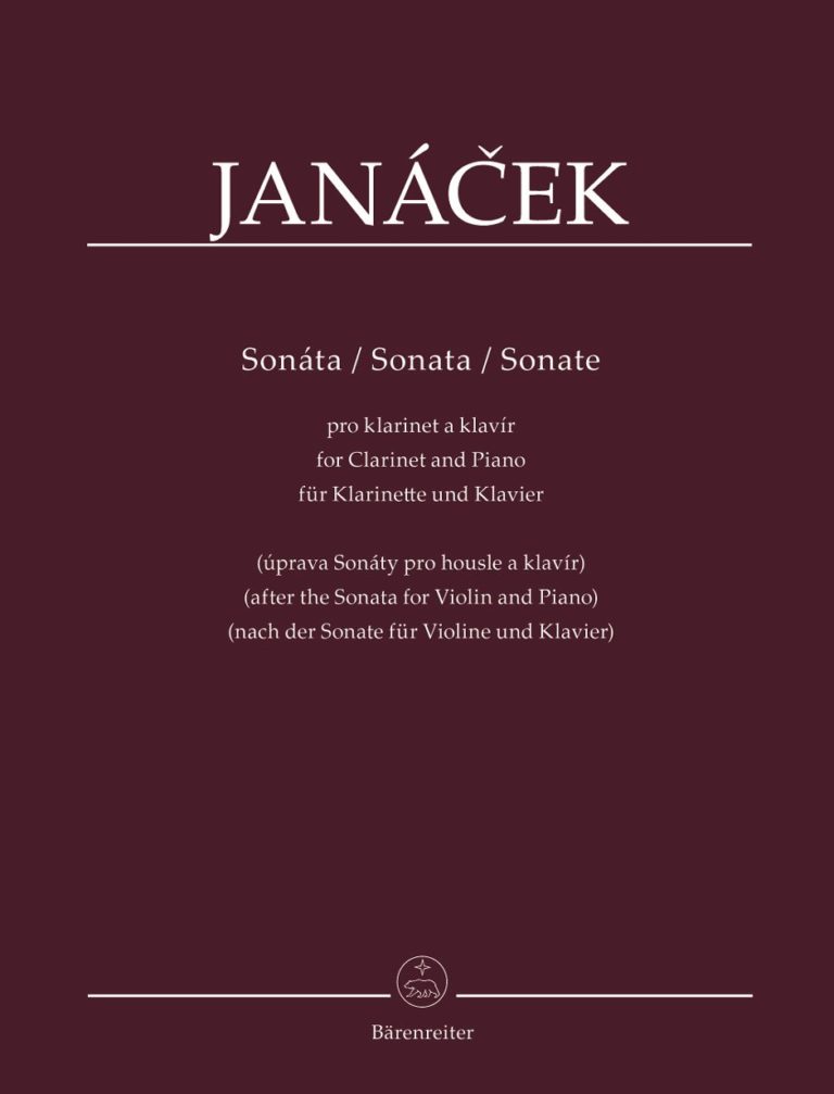 Sonata para clarinete y piano basado en la Sonata para violín y piano. Leos Janacek