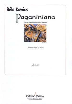 Paganiniana (2015) para clarinete y piano. Bela Kovacs