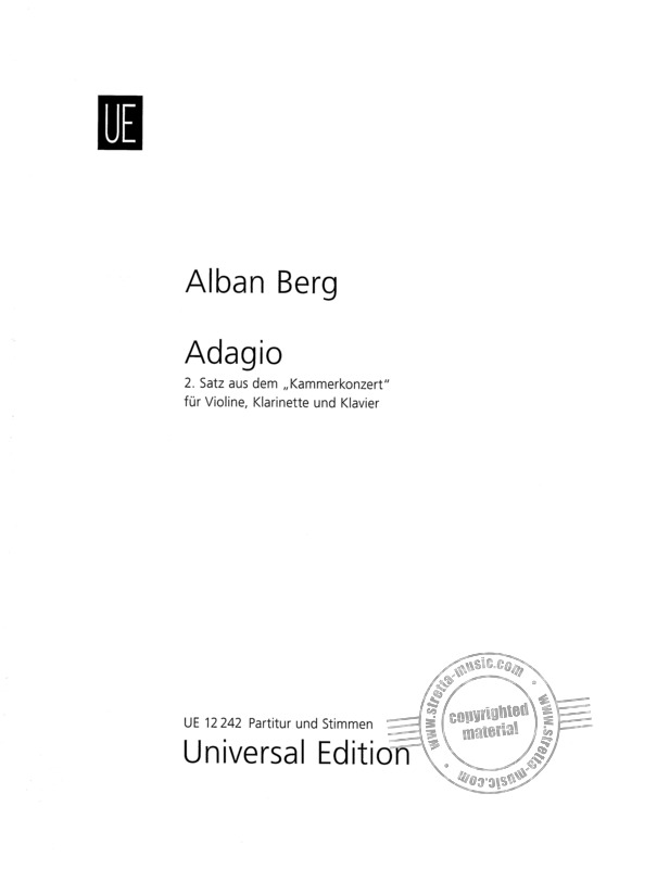 Adagio, 2. Alban Berg