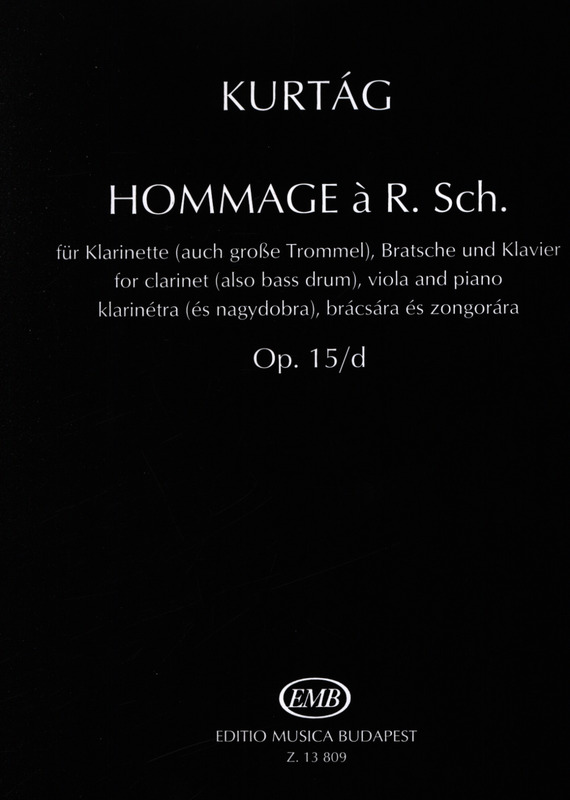Hommage à R.Sch. op.15/d (1990). György Kurtag