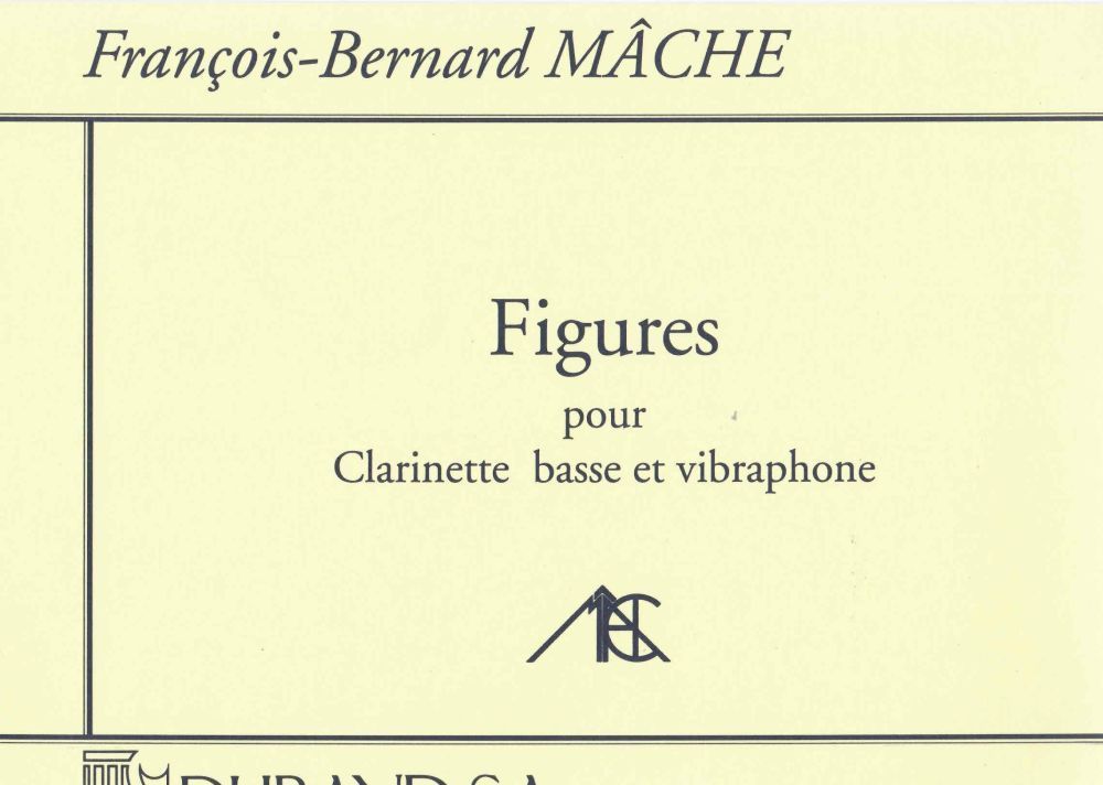 Figures (1989) para clarinete bajo y vibráfono. Francois-Bernard Mache