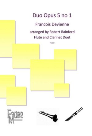 Duo op.5 No.1 para flauta y clarinete. Francois Devienne