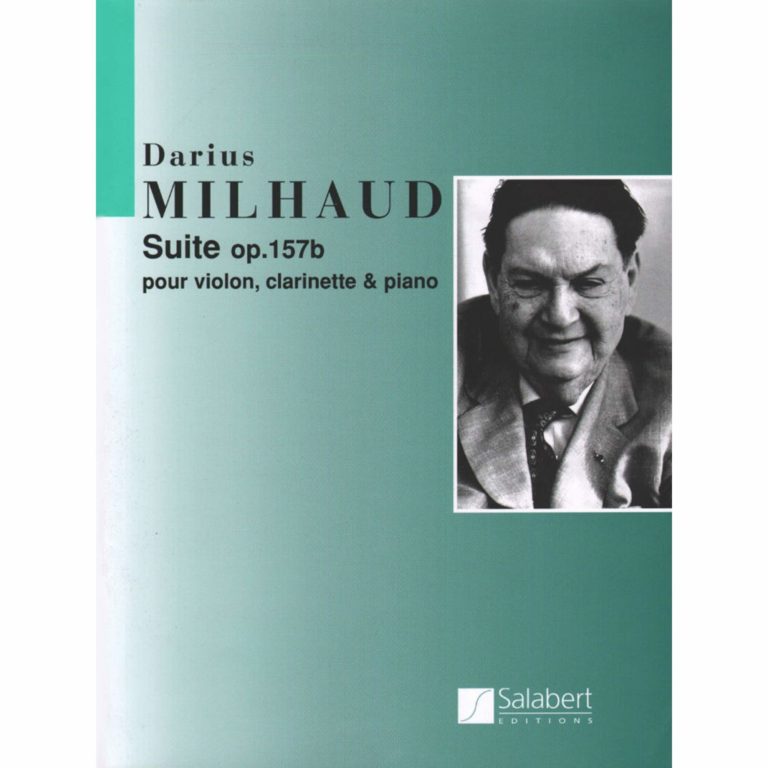 Suite op.157b para violín, clarinete y piano. Darius Milhaud