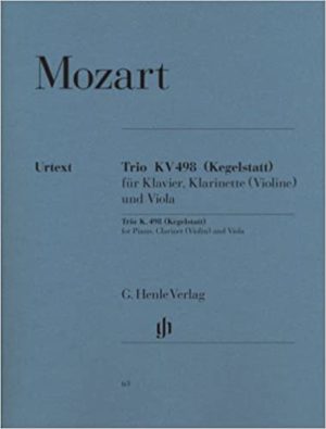 Trio in Es-Dur KV 498 para clarinete. Wolfgang Amadeus Mozart