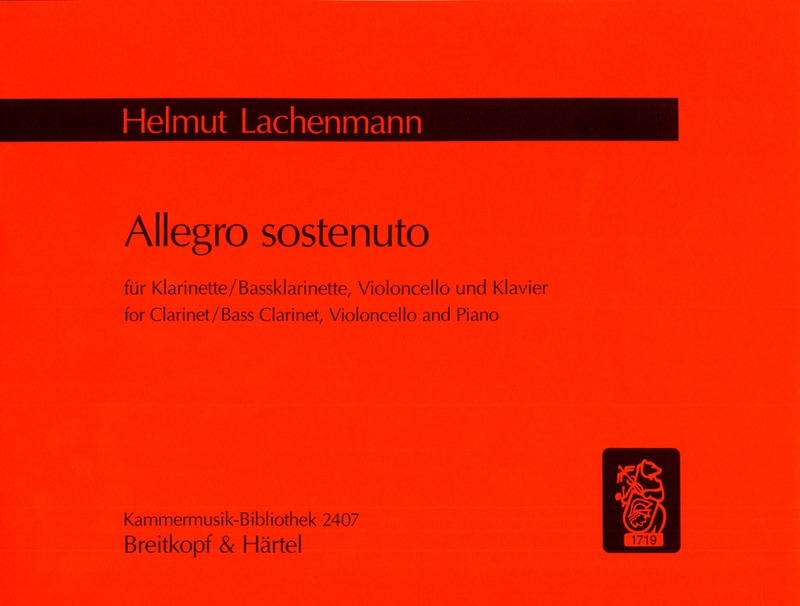 Allegro Sostenuto (1986/88) para clarinete o clarinete bajo y violon. Helmut Lachenmann