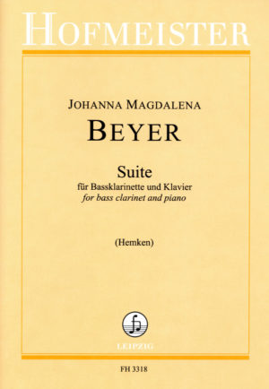 Suite (1937) para clarinete bajo y piano. Johanna Magdalena Beyer