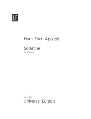 Sonatine op.19 No.2 para clarinete solo. Hans Erich Apostel