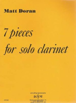 Seven Pieces para clarinete solo. Matt Doran