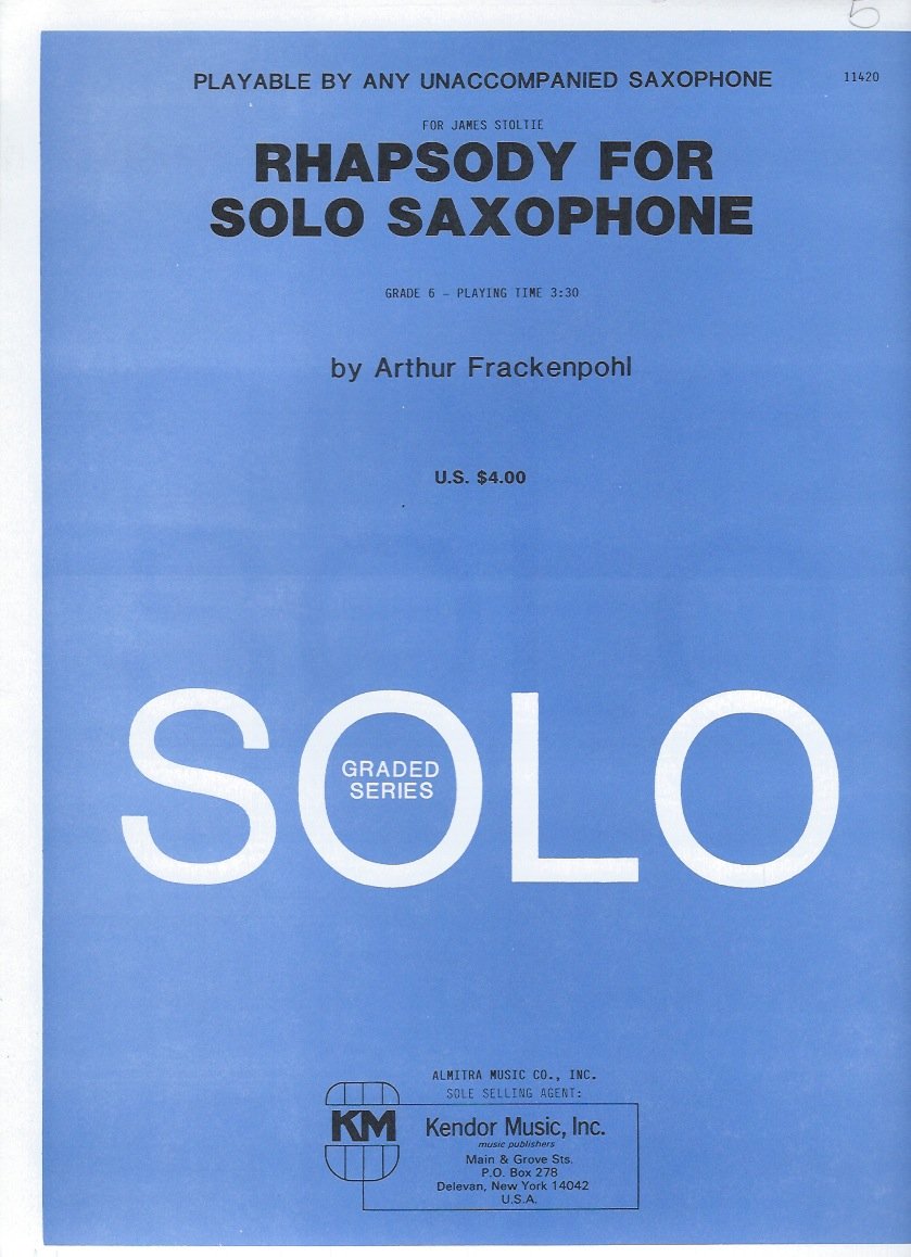 Rhapsodie (1984) Arthur Frackenpohl