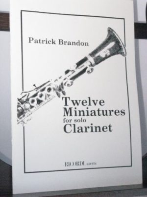 Twelve Miniatures (1982) para Clarinete Solo. Patrick Brandon